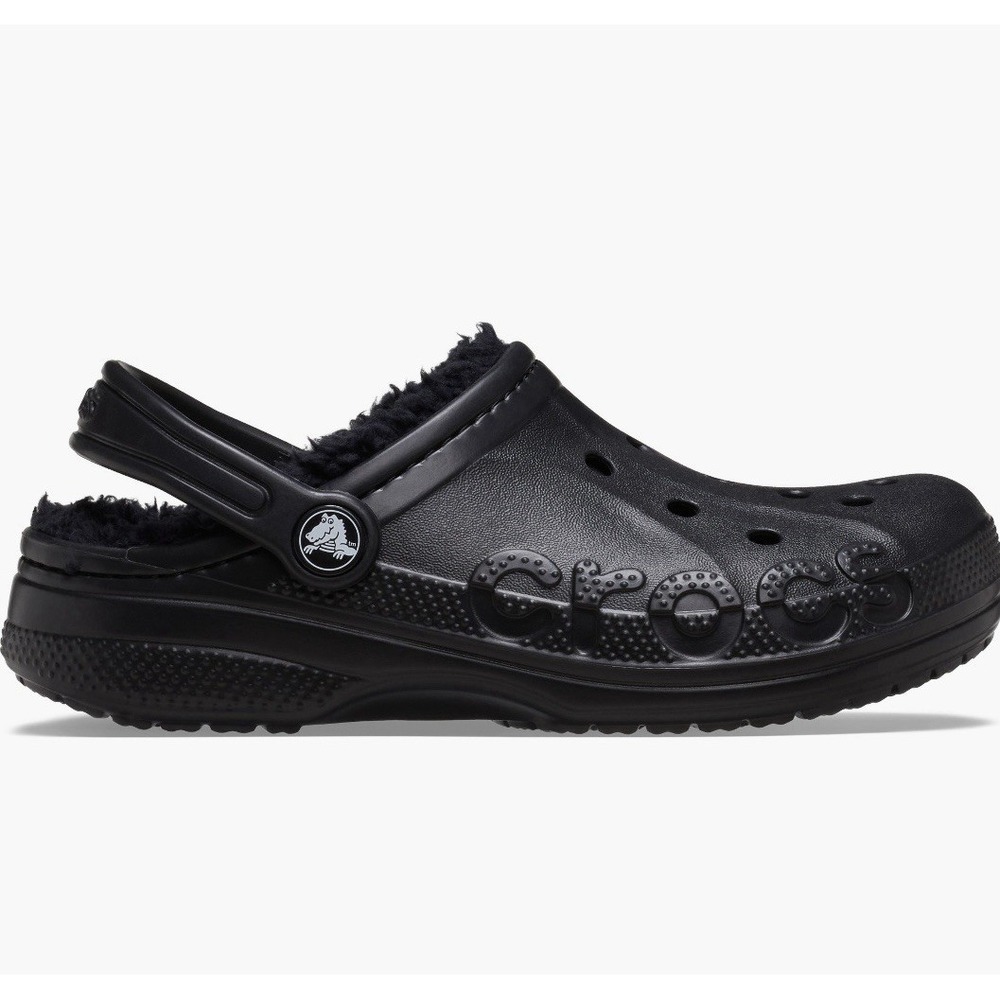 Crocs Unisex Baya Lined Clogs – Black – Women's 13 / Men's 11 NWT - Picture 5 of 6